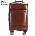 18 Inch 20 Inch Men Spinner Suitcase Luggage 24 Trolley Suitcase PU Travel Rolling Baggage Bag on Wheels Travel Wheeled Suitcase
