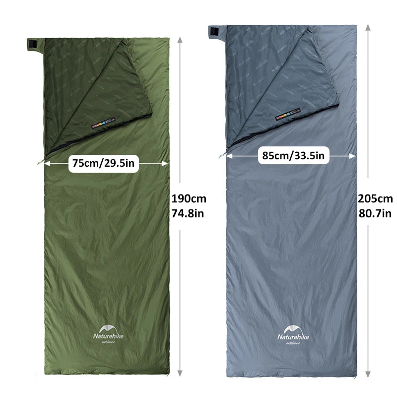 LW180 Sleeping Bag Ultralight Cotton Sleeping Bag Spring Summer Sleeping Bag Outdoor Hiking Camping Sleeping Bag