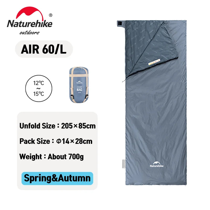 LW180 Sleeping Bag Ultralight Cotton Sleeping Bag Spring Summer Sleeping Bag Outdoor Hiking Camping Sleeping Bag