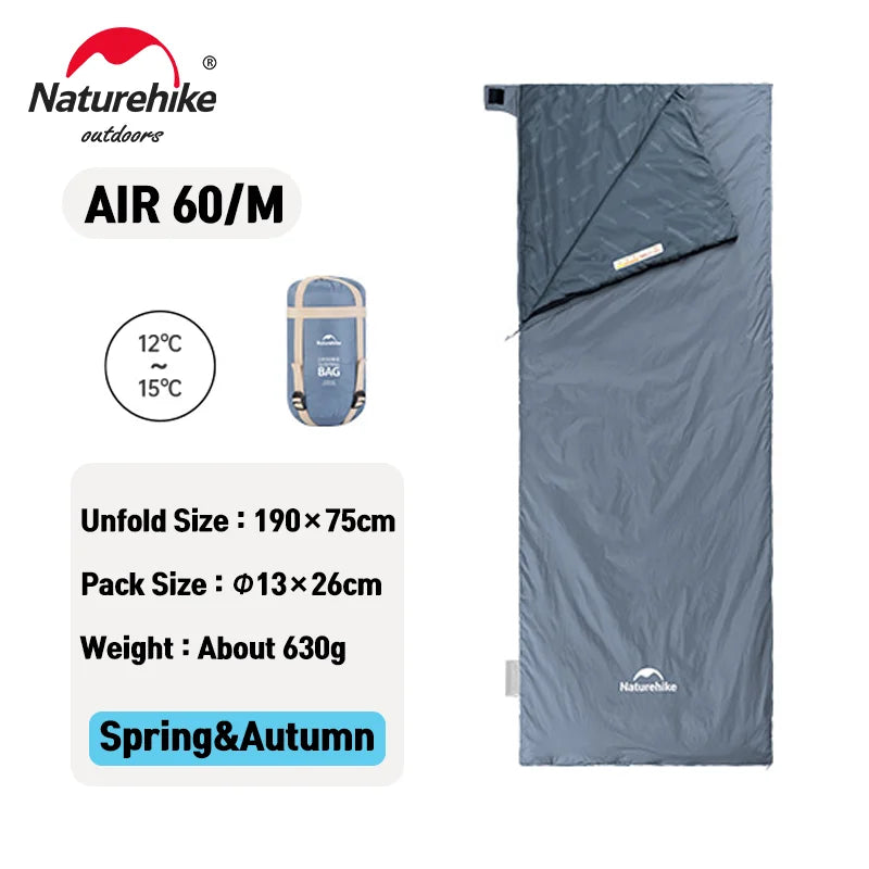 LW180 Sleeping Bag Ultralight Cotton Sleeping Bag Spring Summer Sleeping Bag Outdoor Hiking Camping Sleeping Bag